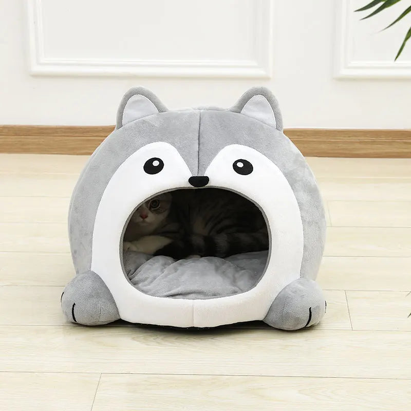 Very Soft Cat Bed Pet Basket Cat House Sofa Small Dog Lounger Cushion Kittens Cave Puppy Mat House Tent Bed Supplies For Cats