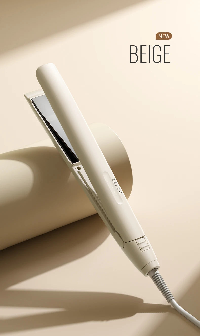 Combining straightening and curling functions, this hair straightener and curling iron is gentle on hair, offering both straight