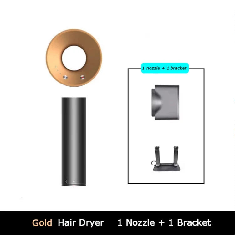 Leafless Hair Dryer New Professional With Flyaway Attachment Negative Ionic Premium Hair Dryers Multifunction Salon Style Tool