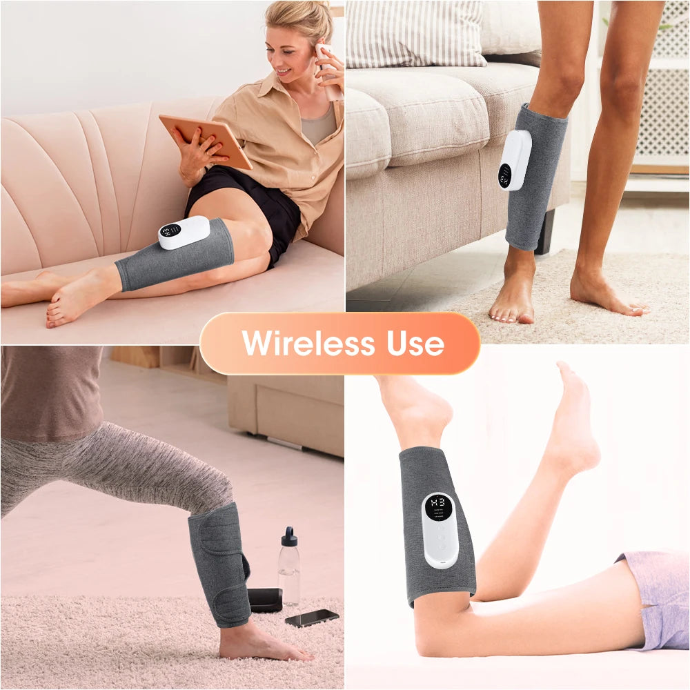 Electric Leg Calf Massager 3 Modes Air Pressure Leg Massage Airbag Vibration Wireless Leg Massage Muscle Relax Health Care