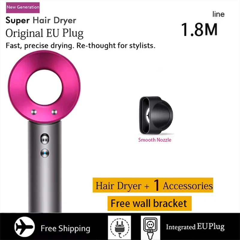 Professional Leafless Hair Dryer, High-Speed Negative Ion 110,000 Rpm, Professional Hair Care, 62M/S Wind, 1600W, Quick Drying