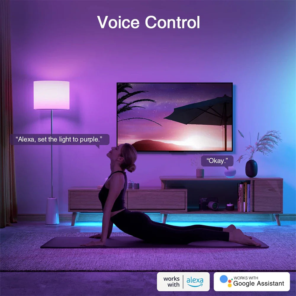 15W WiFi Smart Led Light Bulb E27 LED RGBCW Smart Bulb Voice Control Via Google Home Tuya Smart Life App Alexa RGB Lamp 110-220V