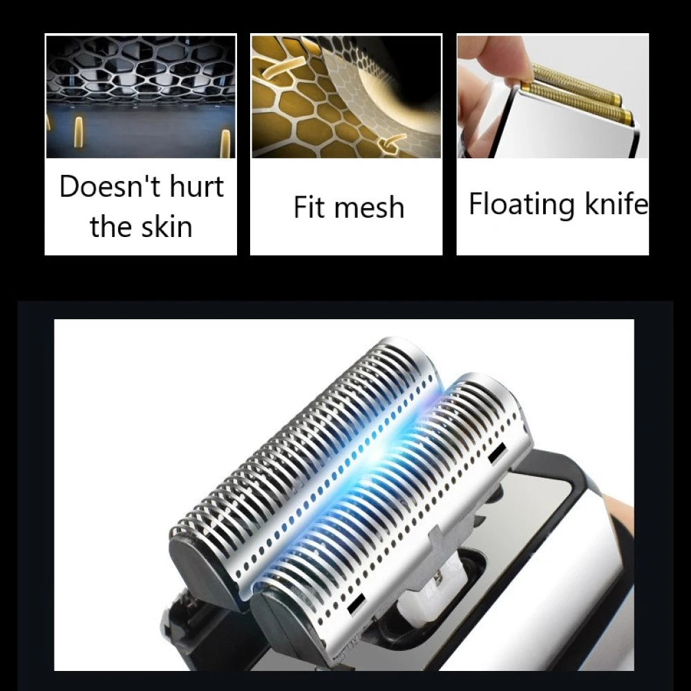 Kemei Electric Barber Foil Shaver Multifunctional Beard Hair Razor Reciprocating Men Bald Head Shaving Machine KM-2026 2028 TX1