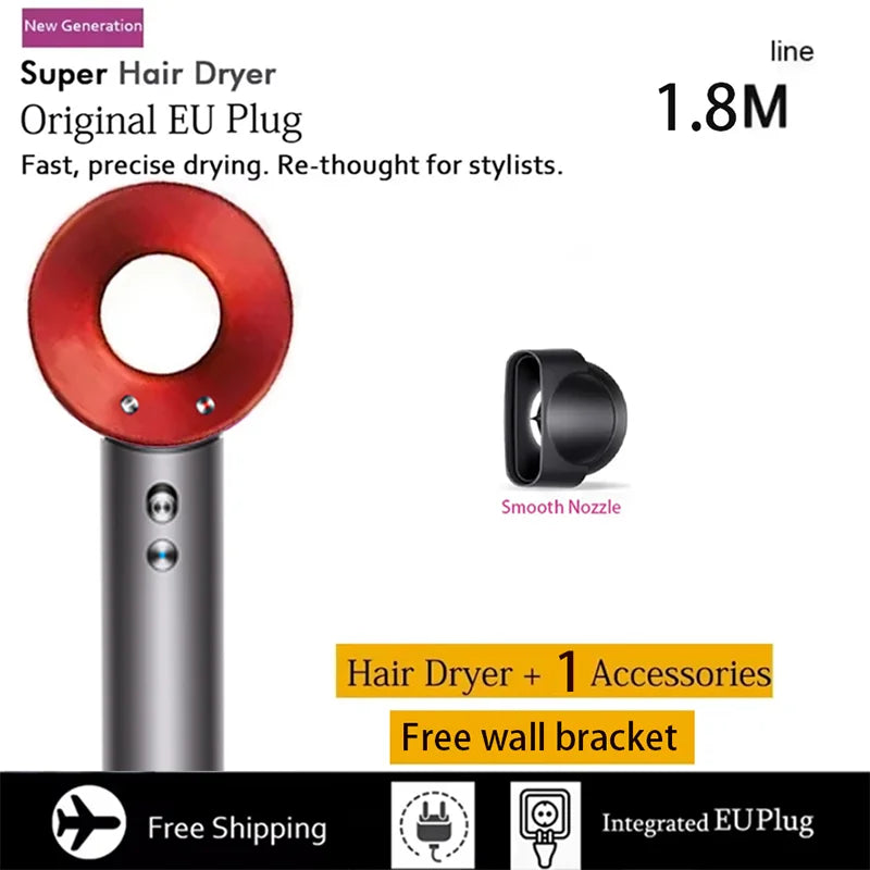 Professional Leafless Hair Dryer, High-Speed Negative Ion 110,000 Rpm, Professional Hair Care, 62M/S Wind, 1600W, Quick Drying