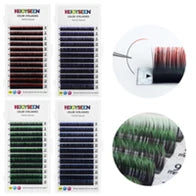 GLAMLASH 3D 4D 5D W Shaped Eyelash Lashes Easy Fan Eyelash Extensions Wholesales YY Premade Volume 12 Rows W Style Natural Soft