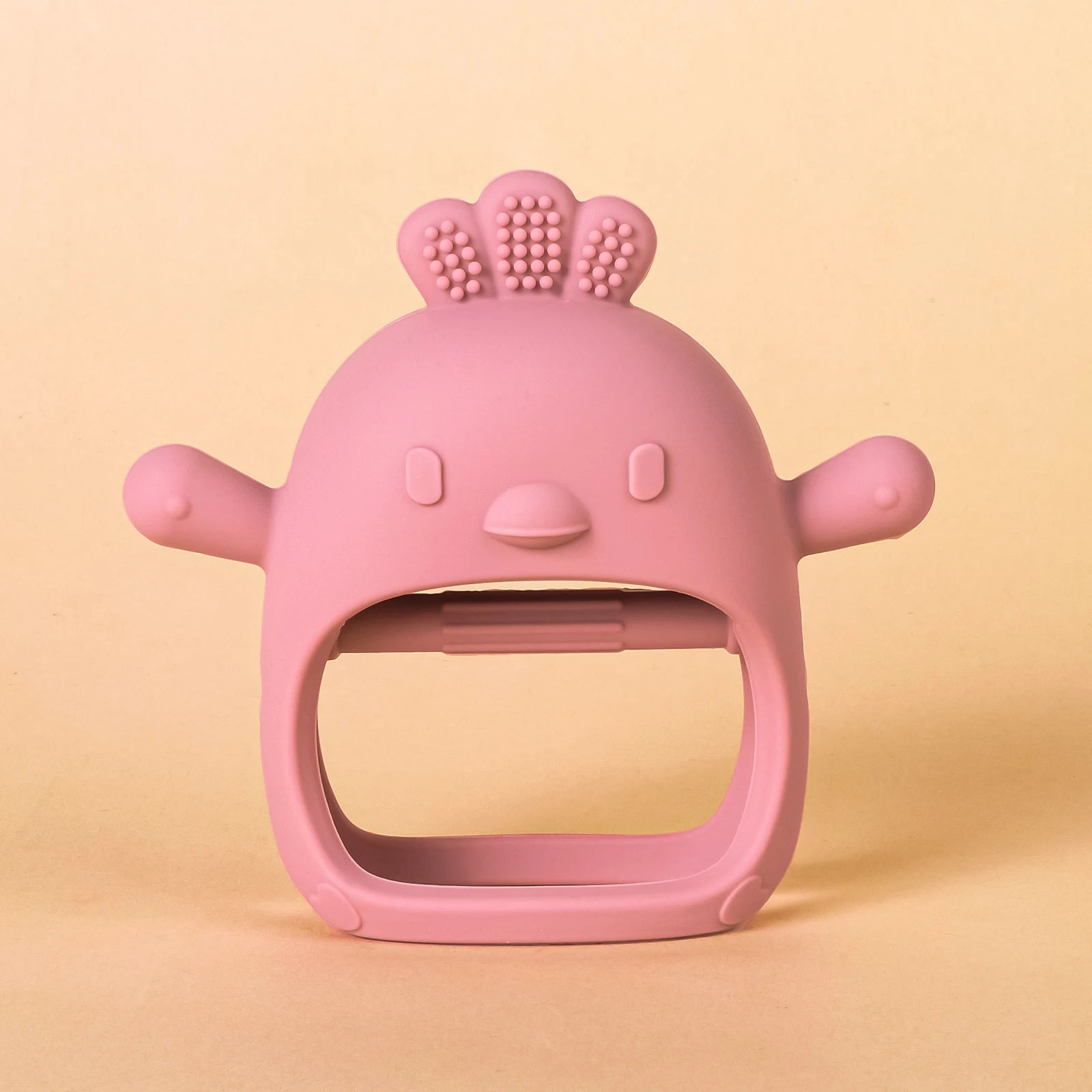Baby Teether Chick Gloves Teether Silicone Anti-eating Hand Molar Stick Massage Gums Baby Anti-biting Teether Baby Accessories