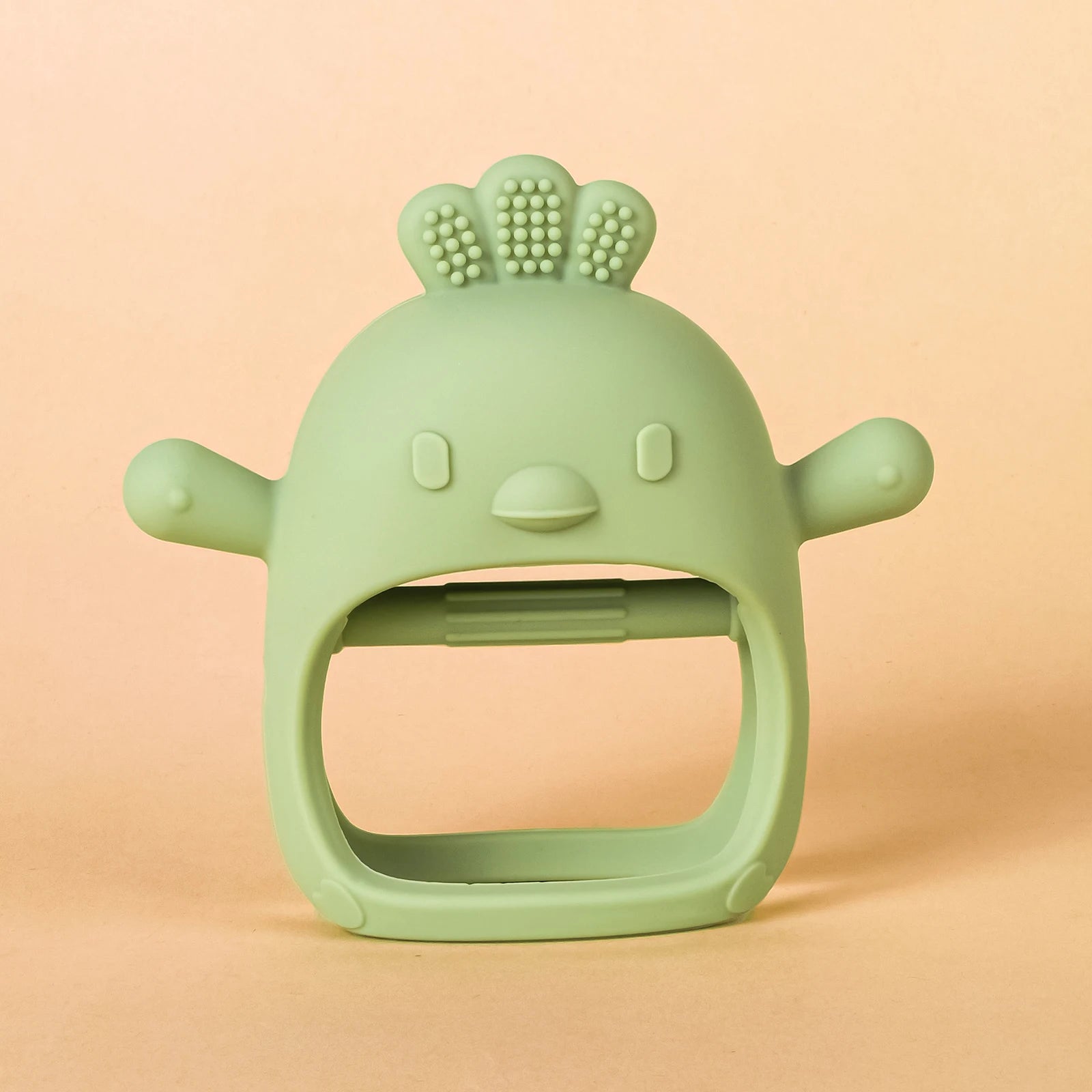 Baby Teether Chick Gloves Teether Silicone Anti-eating Hand Molar Stick Massage Gums Baby Anti-biting Teether Baby Accessories