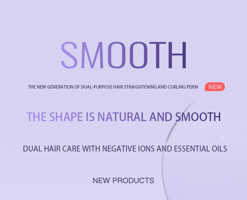 Combining straightening and curling functions, this hair straightener and curling iron is gentle on hair, offering both straight