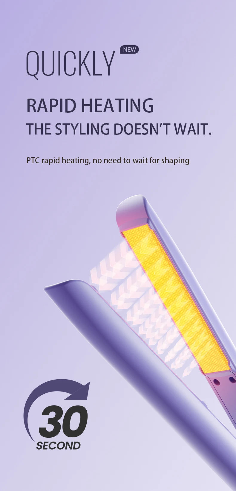 Combining straightening and curling functions, this hair straightener and curling iron is gentle on hair, offering both straight