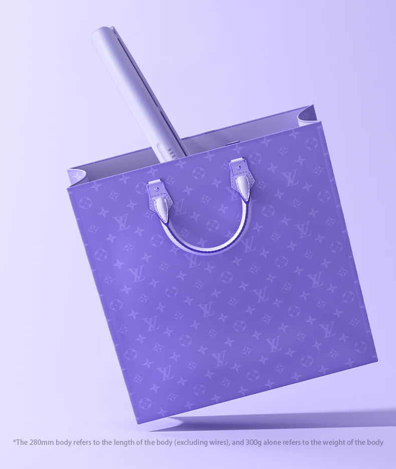 Combining straightening and curling functions, this hair straightener and curling iron is gentle on hair, offering both straight