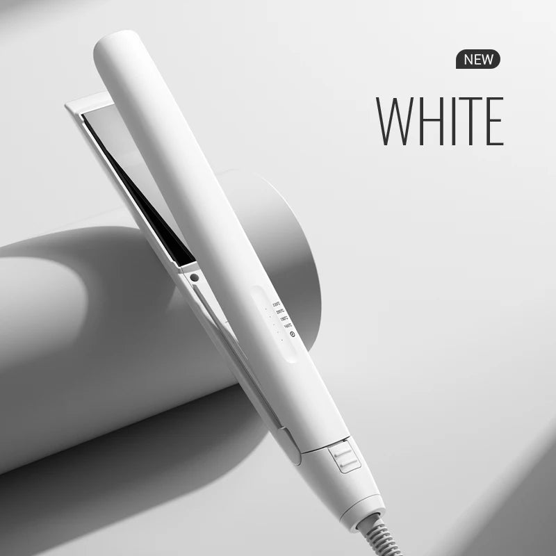 Combining straightening and curling functions, this hair straightener and curling iron is gentle on hair, offering both straight