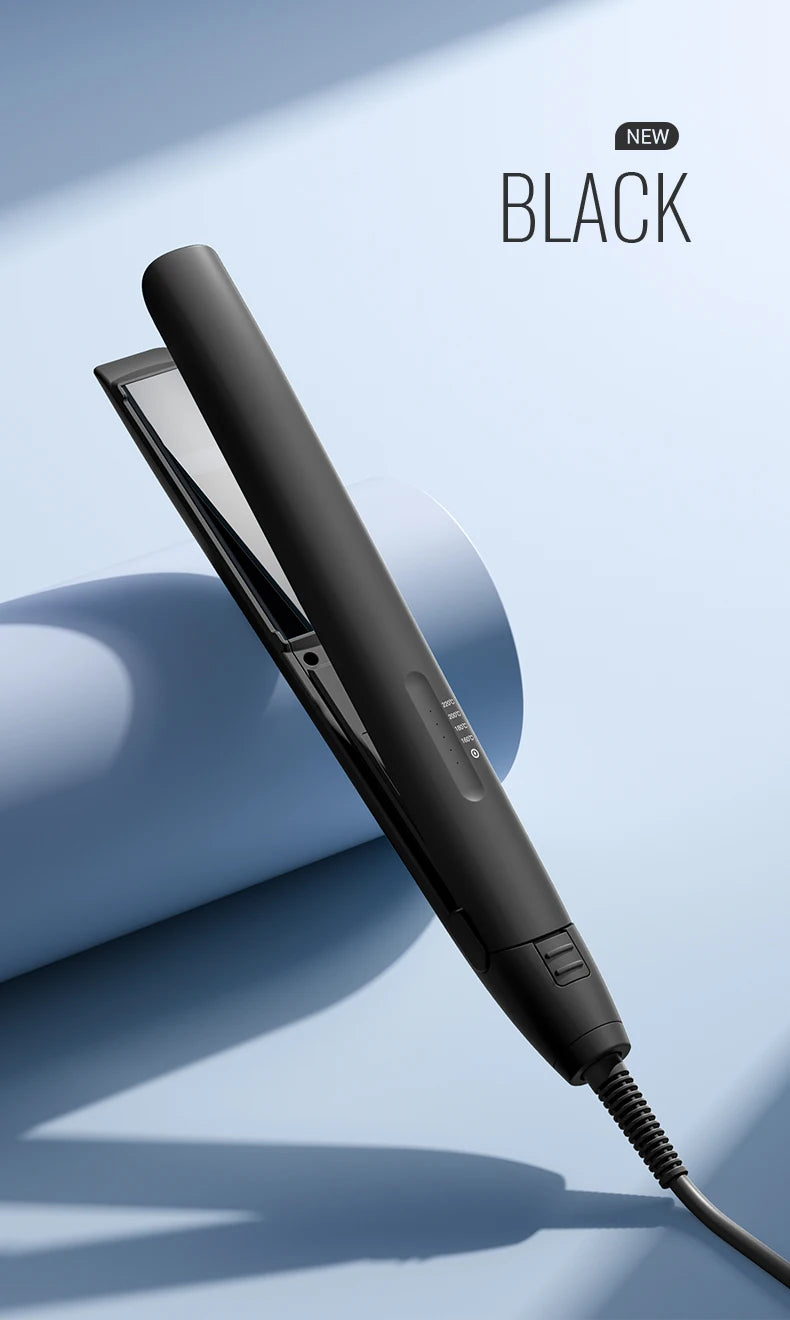 Combining straightening and curling functions, this hair straightener and curling iron is gentle on hair, offering both straight