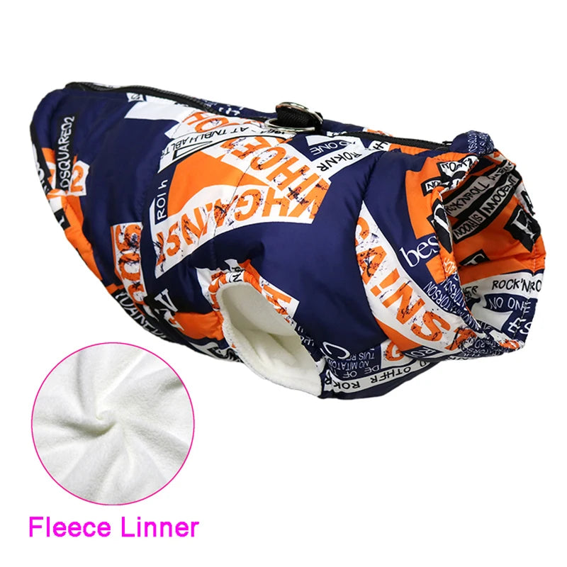 Waterproof Dog Clothes Zipper Jacket Coat For Small Medium Large Dogs Winter Warm Pet Clothing for Dog Costume Vest Apparel