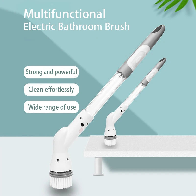 Wireless Electric Cleaning Brush Spin Cleaning Scrubber Multifunctional Cleaning Tools Parlour Kitchen Bathroom Cleaning Gadgets