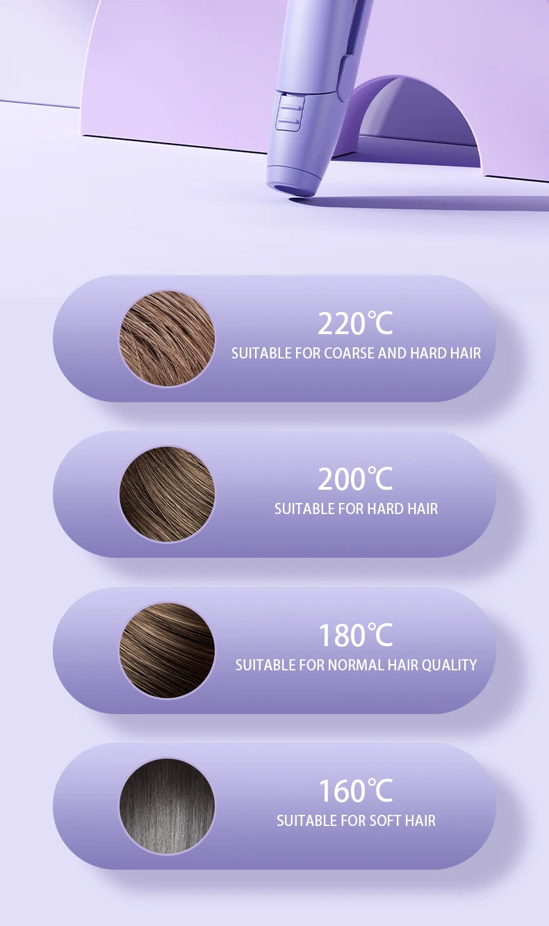 Combining straightening and curling functions, this hair straightener and curling iron is gentle on hair, offering both straight