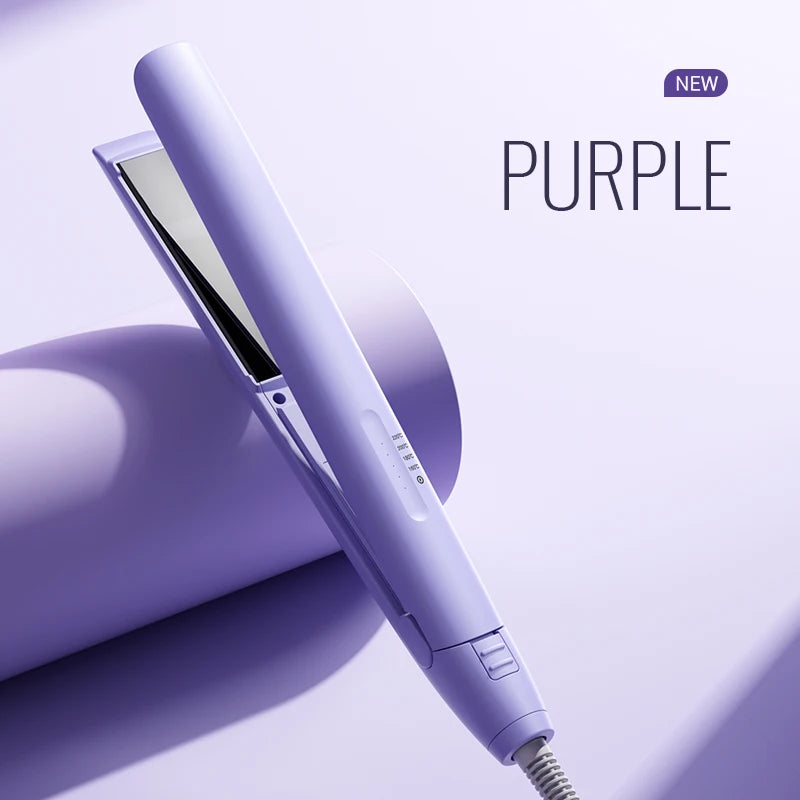 Combining straightening and curling functions, this hair straightener and curling iron is gentle on hair, offering both straight