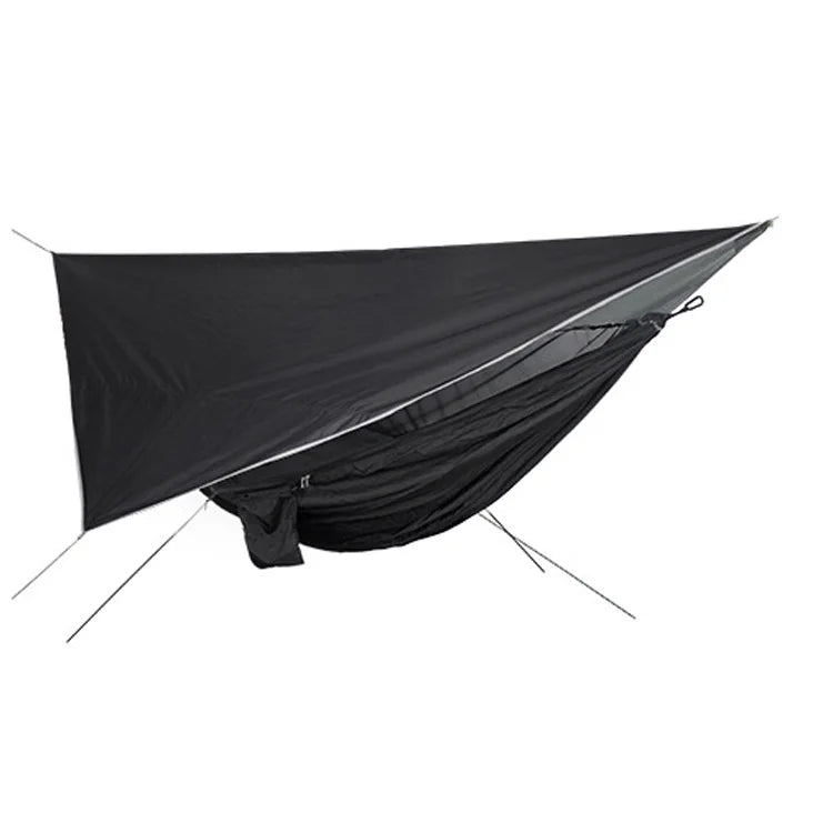 Portable Mosquito Net Nylon Camping Hammock with Waterproof Rain Fly Canopy Tarp  for Outdoor Hanging Bed Sleeping