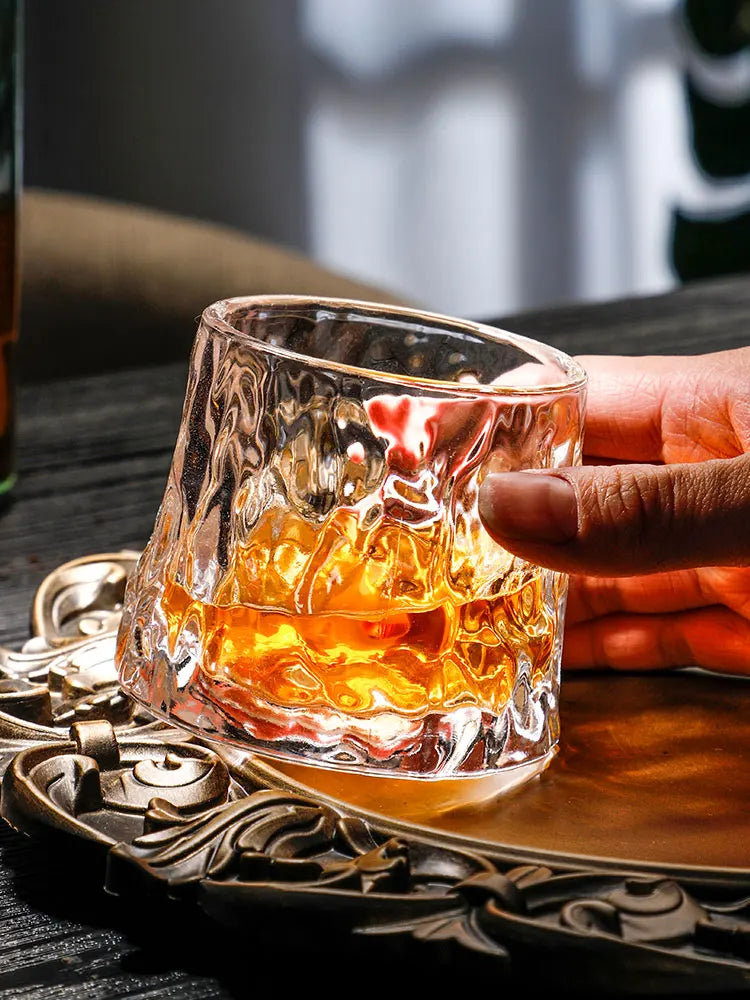 Whiskey Glass, Old Fashioned Rocks Glasses Tumblers, Glassware for Cocktail Scotch, Bourbon, Gin, Voldka, Brandy