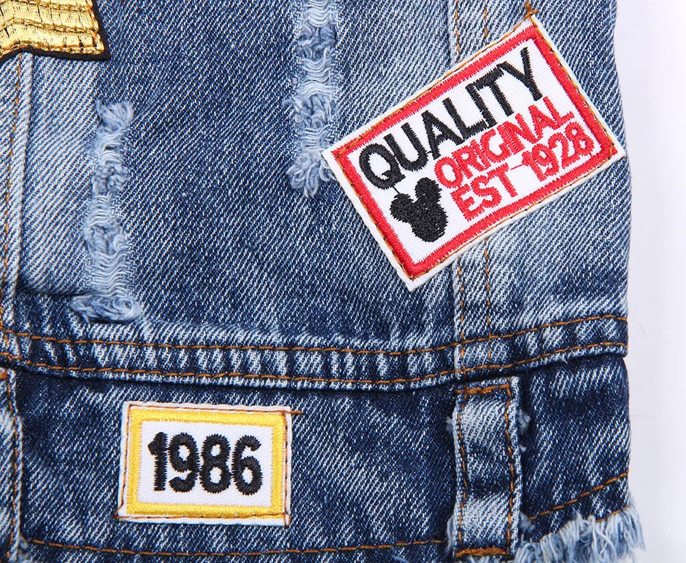 Dog Jeans Jacket Cute Casual Blue Denim Coat Vest Pet Puppy Clothes Apparel 6 Sizes 2 Colours