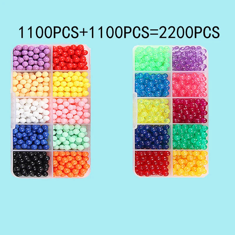 36 colors 5mm Set Refill Beads Puzzle Crystal DIY Water Spray magic Beads Set Ball Games 3D Handmade Magic Toys For Children