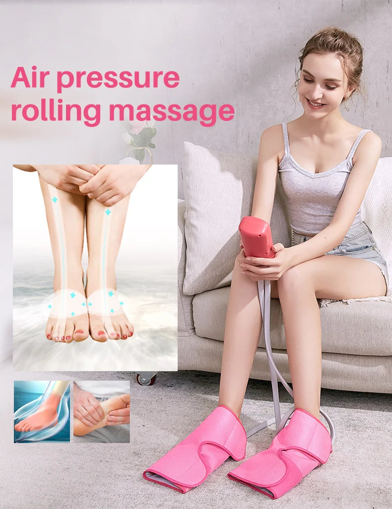 Leg Massager for Circulation, Air Compression Calf Massager with Handheld Controller for Pain Relief Edema,Muscles Relaxation