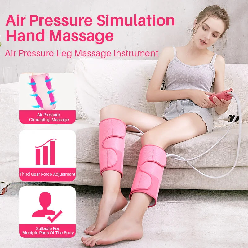 Leg Massager for Circulation, Air Compression Calf Massager with Handheld Controller for Pain Relief Edema,Muscles Relaxation