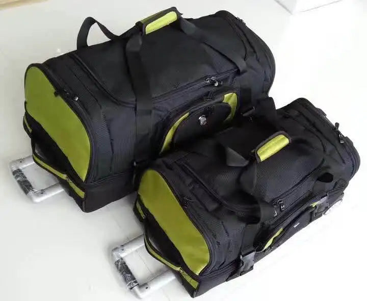 Kmikli 27/32 inch large capacity Rolling Luggage Bag Travel Suitcase On Wheels Men Women Shoulder Trolley Sports Backpack