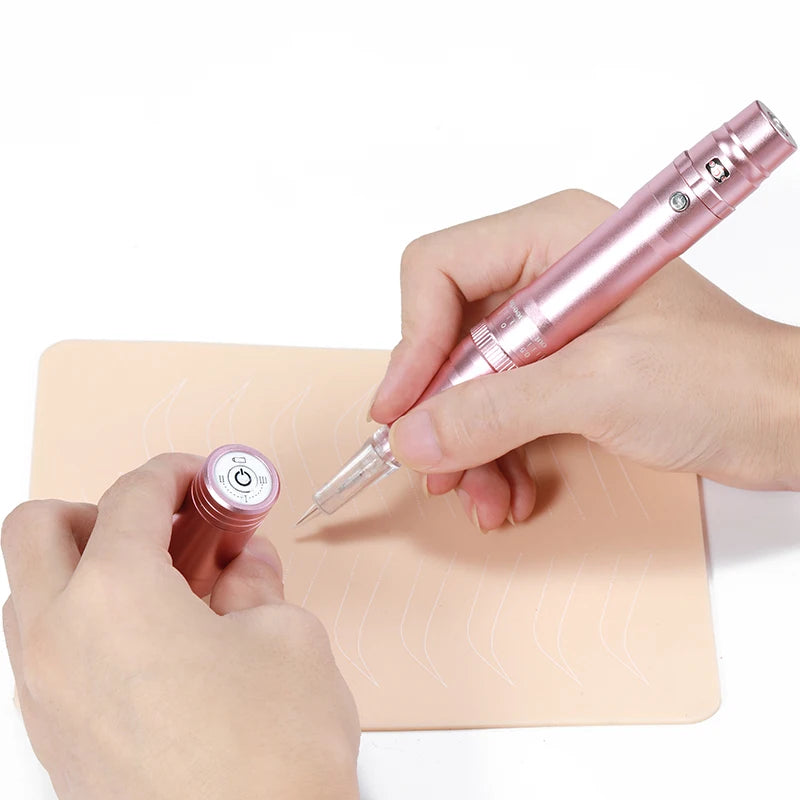 Wireless PMU Machine Permanent Makeup for Eyebrows Miroblading Eyeliner Lip Microshading Professional Rotary Tattoo Pen Gun Kit