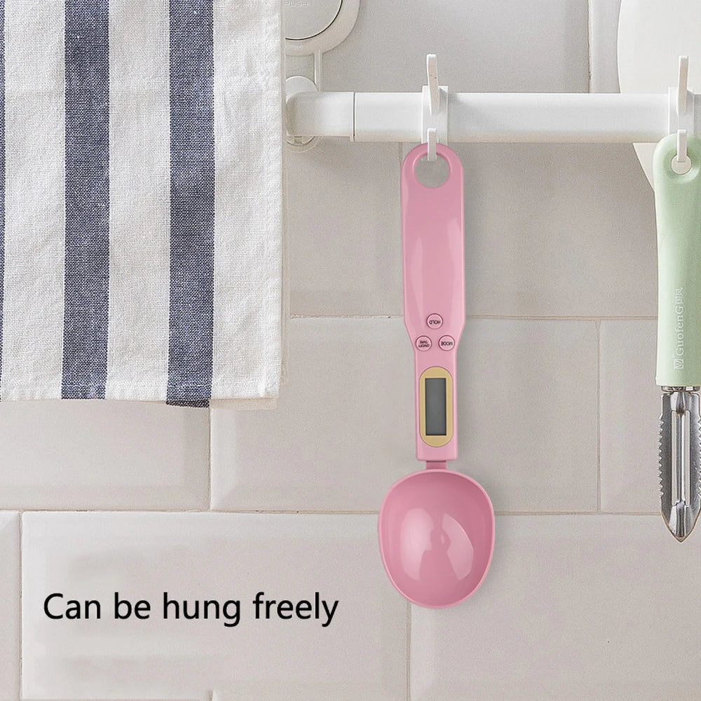 Mini Spoon Scale Digital Kitchen Scale Electronic LCD Food Scale 0.1-500g Weight Measuring Kitchen Tool for Milk Coffee