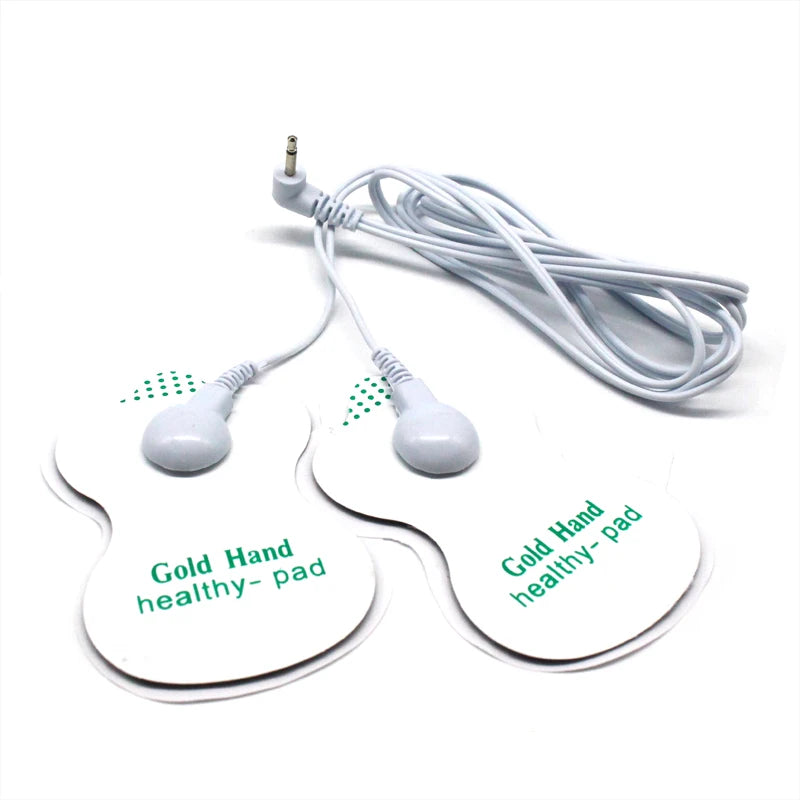2 Way+4-Way Machine Massager Button Cable Electrode  Electrode PadsStandard Connection Massage  for  TENS Unit Lead Wires Cables