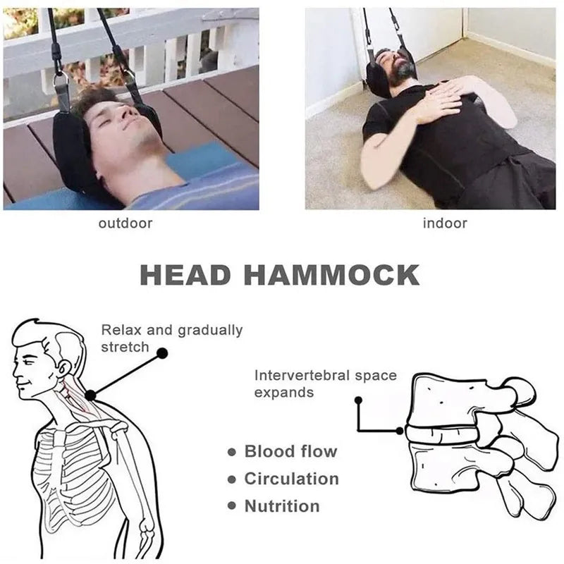 Hammock with stand for Neck Traction Massager Hamac cervicales to Reduce Neck Pain Relief Relaxation with Free Eye Mask