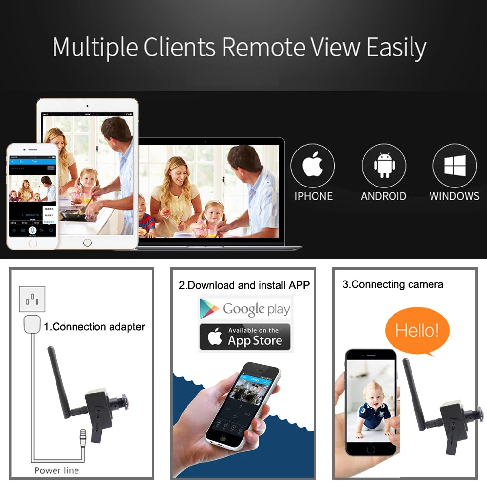 5MP Wifi Mini Panorama Camera Ip 1080P HD 1.7mm Fisheye Lens CCTV Security Surveillance Net Wireless Audio Micro Onvif Small Cam