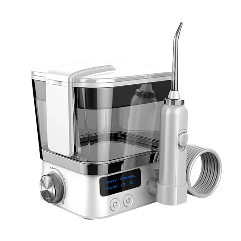 Portable Dental Oral Irrigator Oral Hygiene Water Flosser 4 Jet Tips Nozzles 10 Modes Water Clearner with 600mm Water Tank