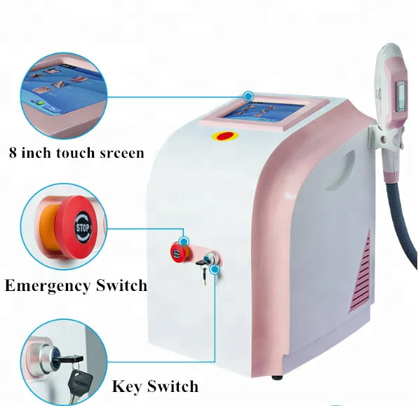 Portable 360 magneto-optical IPL painless hair removal machine