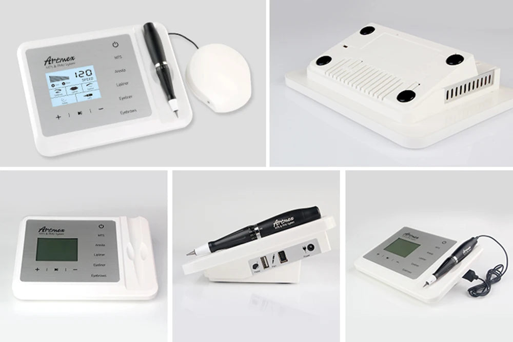 Swiss Motor Artmex V9 Semi Permanent Makeup Beauty Machine Dr Pen Dermapen Micro Needle MTS PMU Lip Liner Tattoo Kits Micro Pen