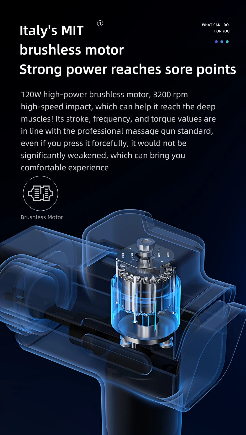 Booster M2-D Massage gun Deep Tissue Percussion Neck Back Body Massager Portable Fascia Gun Muscle Relaxation Electric Massager