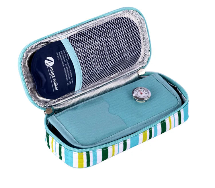 MegaWalke Insulin Cooler Bag Portable Insulated Diabetic Insulin Travel Case Cooler Box Bolsa Termica  Aluminum Foil ice bag
