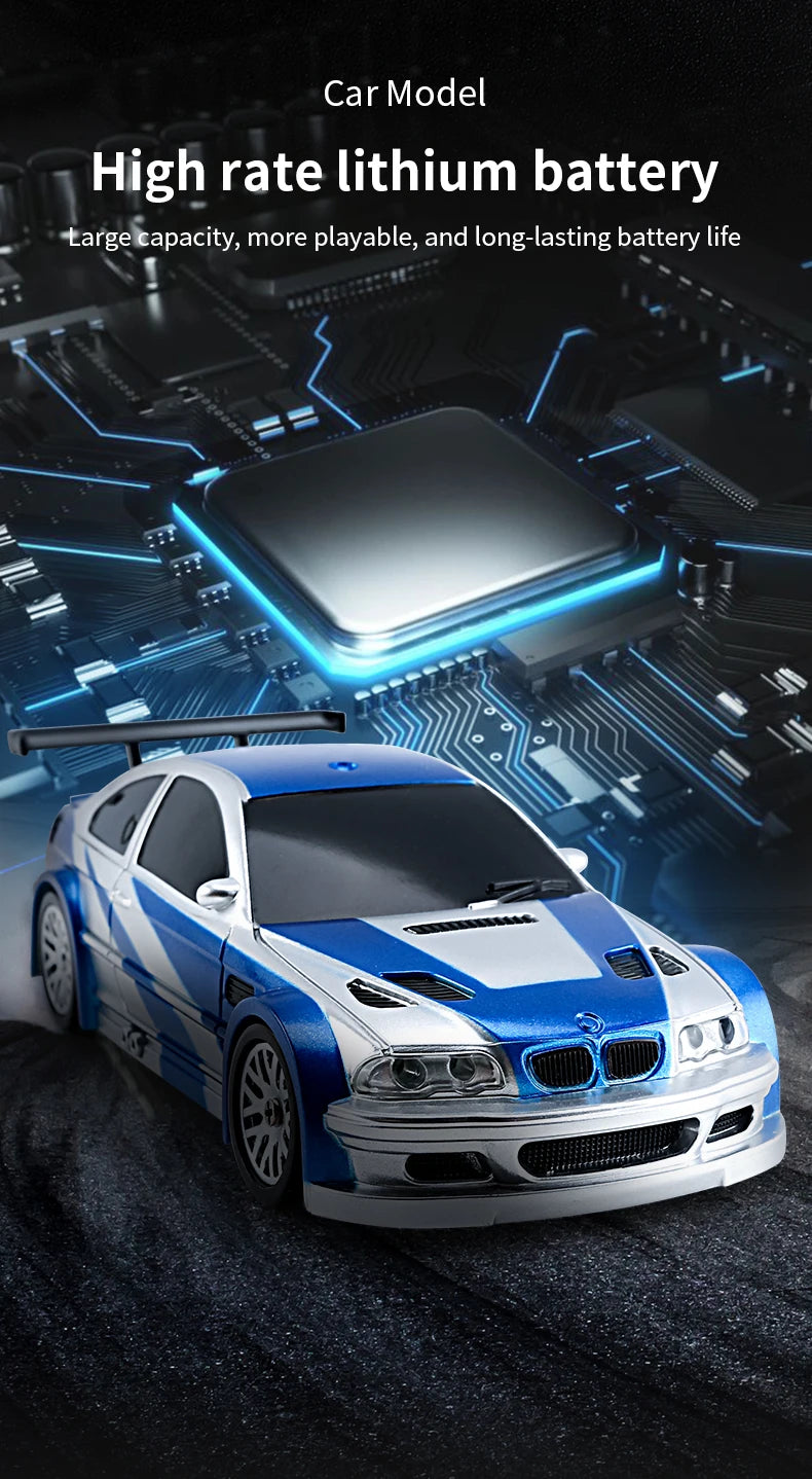 2.4G RC Drift Car 1/43 4WD Remote Control Car High Speed Four Wheel Drive Radio Controlled Mini Racing Car Model Boys Toys Gifts