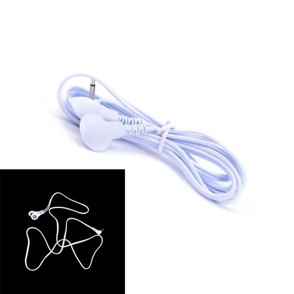2/4Button Electrotherapy Electrode Lead Electric Shock Wires Cable For Ten Massager Connection Cable Massage & Relaxation