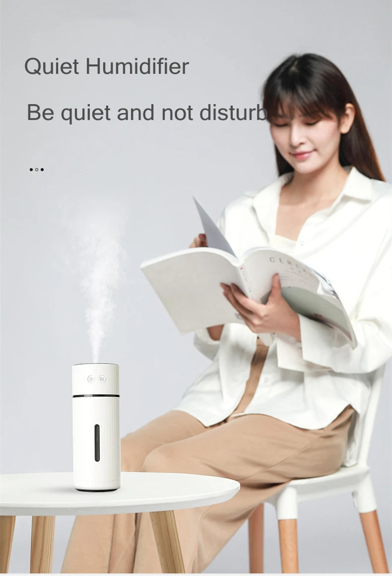 260ML Wireless Air Humidifier USB Aromatherapy Diffuser 1000mAh Rechargeable Battery Ultrasonic Cool Mist Maker Quiet Fogger