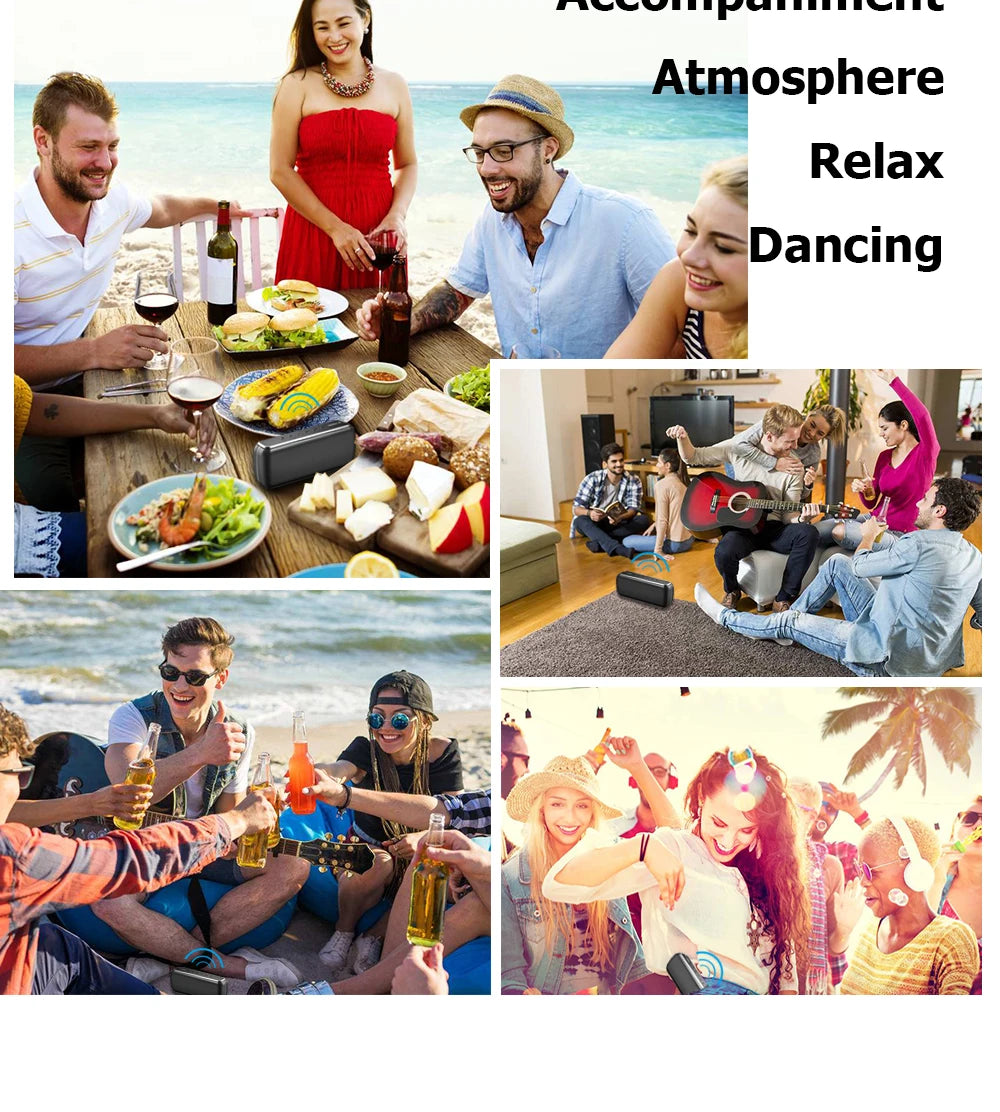 60W Xdobo X8II Bluetooth Speaker TWS Wireless Portable Subwoofer Waterproof 6600mAh Powerful Bass AUX FM Outdoor Fun Camping