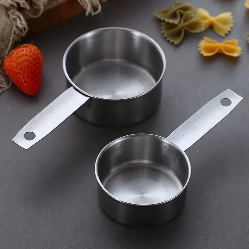 UPORS Measuring Cups Premium Stackable Kitchen Measuring Spoon Set Stainless Steel Measuring Cups and Spoons Set