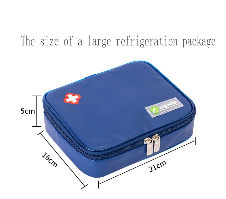 mega Insulin Cooler box Middle-sized bag Portable Insulated Diabetic Insulin Travel Case Nylon Fabric Aluminum Foil ice bag