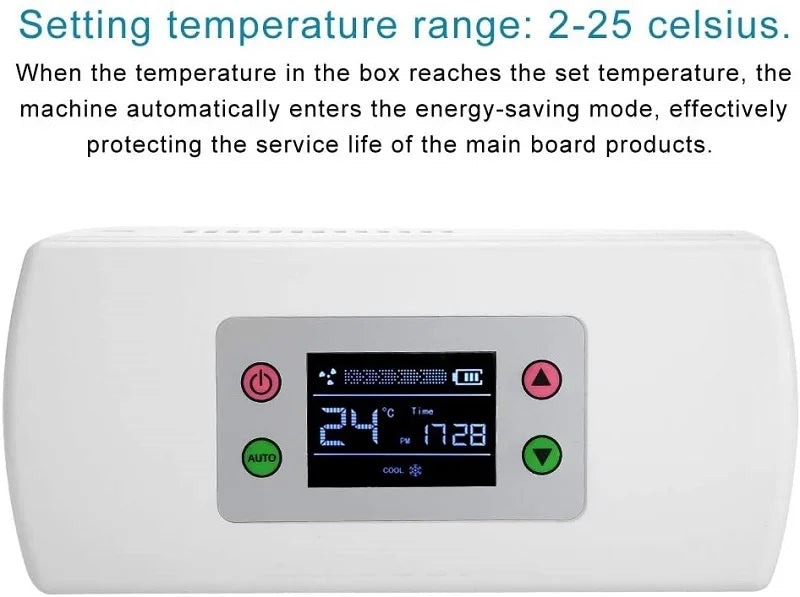 Rechargeable Mini Insulin Cooler Refrigerator Case Insulated Box Reefer Car Constant Temp 2-8℃ Organizer Storage for Travel