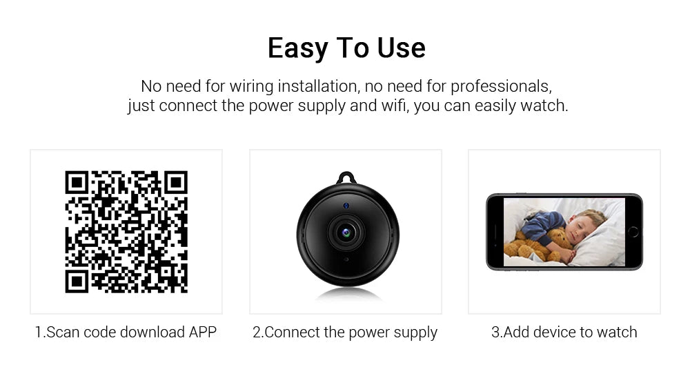 360 Panoramic WIFI Camera V380 Pro Two Ways AUDIO Smart Home Security Protection MINI Surveillance Wireless Camera 5MP