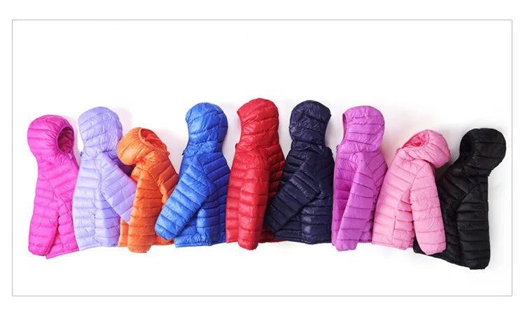 New Fashion Children Jacket Outerwear Boys and Girl Autumn Clothes Warm Down Hooded Coat Teenage Parka Kids Winter Clothing