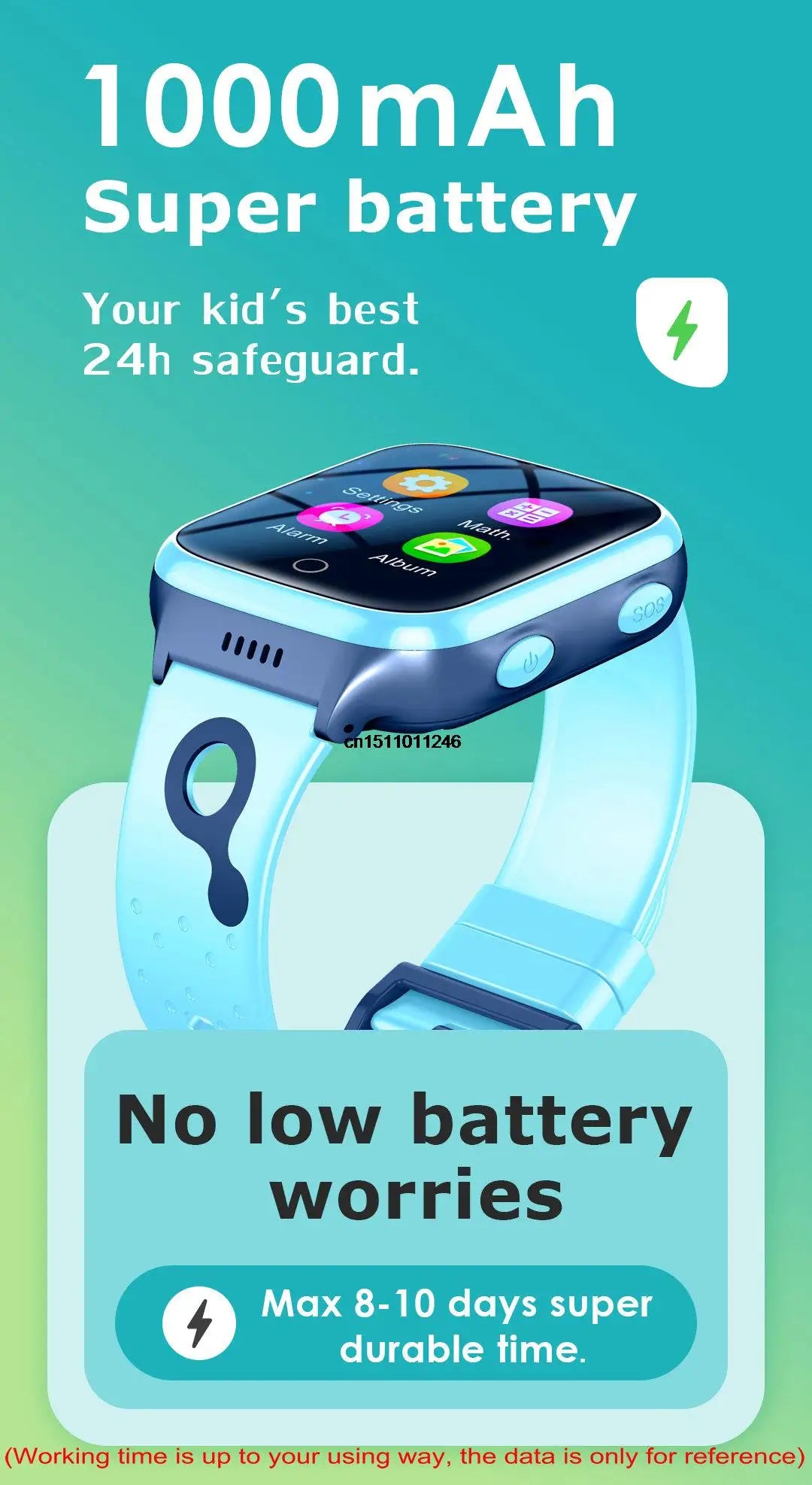 KGG 4G Smart Watch Kids GPS WiFi 1000mAh Video Call Tracker Location SOS Call Back Monitor Phone Watch Smartwatch Children Gifts