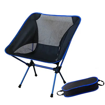 Portable Collapsible Chair Fishing Camping BBQ Stool Folding Extended Hiking Seat Garden Ultralight Outdoor Chair Foot Cover