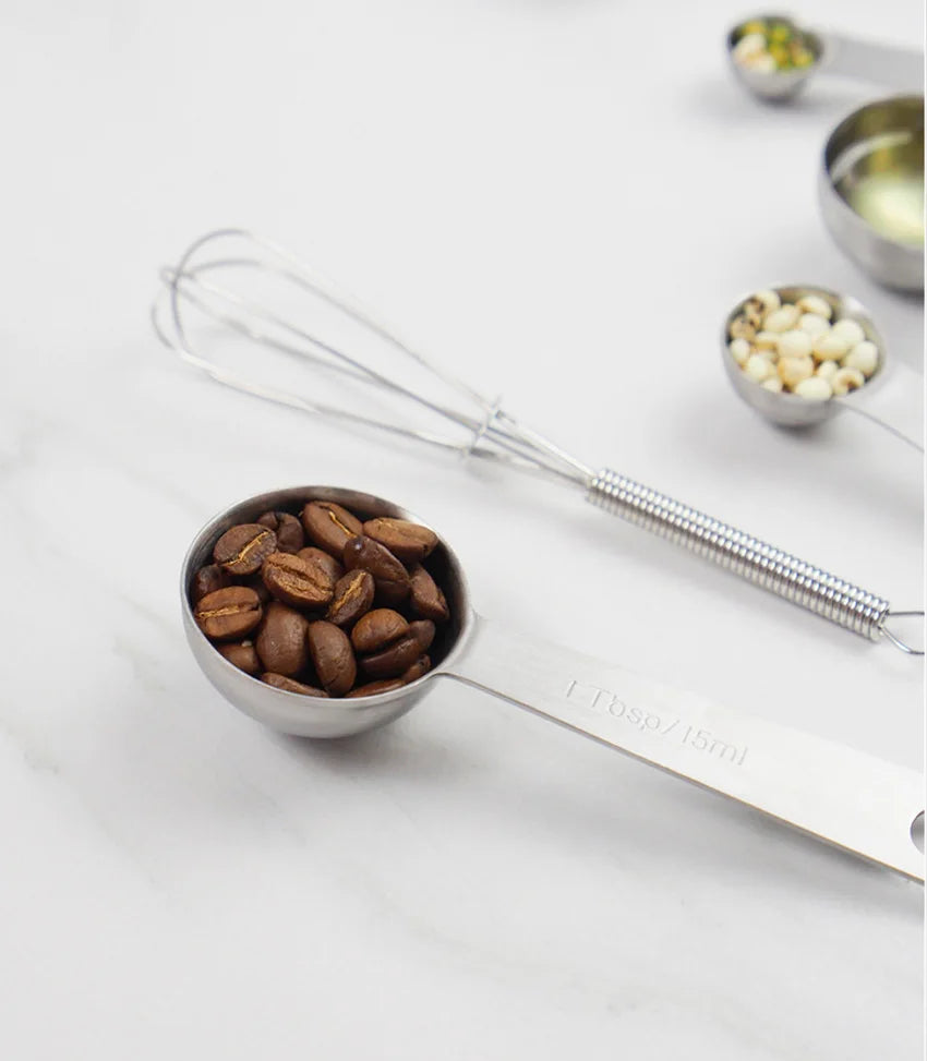 6/9/11Pcs Measuring Spoons Set Stainless Steel Seasoning Coffee Scoop Measuring Spoon With Scale Kitchen Baking Measuring Tools