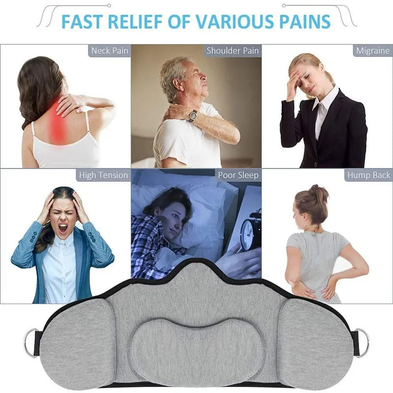 Hammock with stand for Neck Traction Massager Hamac cervicales to Reduce Neck Pain Relief Relaxation with Free Eye Mask